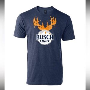 Brew City Busch Light Hunter Orange Buck Horns T-Shirt